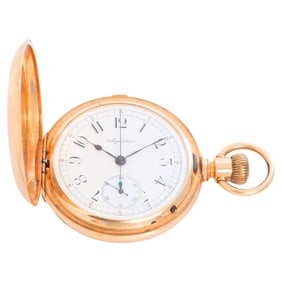 Agassiz Chronograph 14K Yellow Gold Pocket
