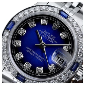 Rolex Datejust Blue Vignette Diamond Dial