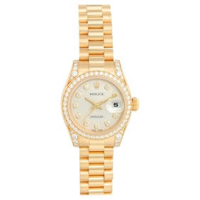 Ladies Rolex President 18k Gold &