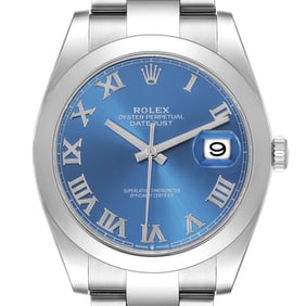 Rolex Datejust 41 Blue Roman Dial