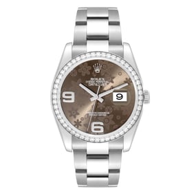Rolex Datejust Bronze Flower Dial Diamond