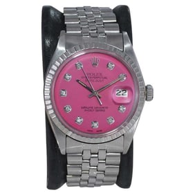Rolex Stainless Steel Datejust with Custom