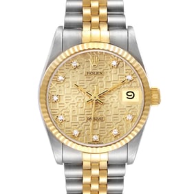 Rolex Datejust Midsize Steel Yellow Gold