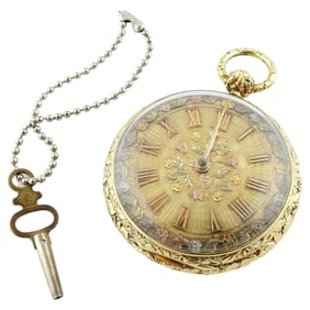 Verge Crown Wheel Key Winding 18K
