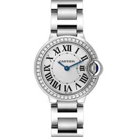 Cartier Ballon Bleu Diamond Steel Ladies