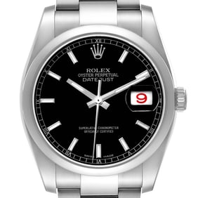 Rolex Datejust 36 Black Dial Steel