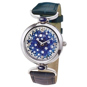 White Gold and steel watch with