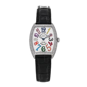 Franck Muller 18K White Gold Alligator