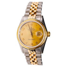 Rolex Datejust 2-Tone Gold Steel Champaign