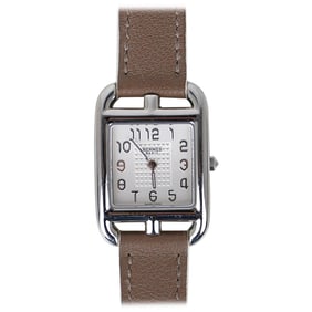 Hermes Cape Cod Steel Watch Etoupe
