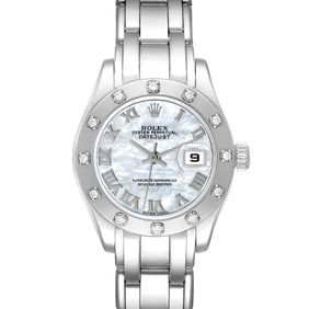Rolex Masterpiece Pearlmaster White Gold Mother