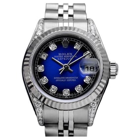 Rolex Ladies 26mm Datejust Blue Vignette