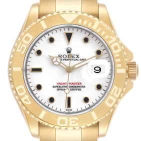 Rolex Yachtmaster 40 Yellow Gold White
