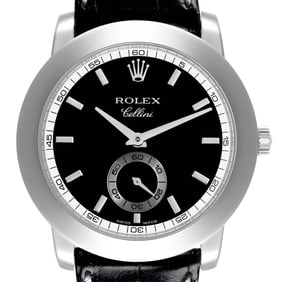 Rolex Cellini Cellinium 38 Platinum Black