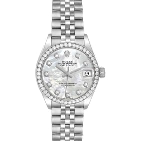 Rolex Datejust Steel White Gold Mother