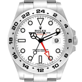 Rolex Explorer II White Dial Orange