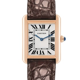 Cartier Tank Solo Silver Dial Rose