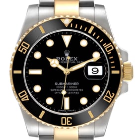 Rolex Submariner Steel Yellow Gold Black