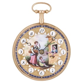 French Rose Gold Antique Verge Quarter