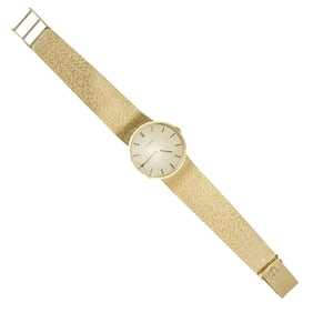 Omega Yellow 14k Gold Unisex Mid-Century