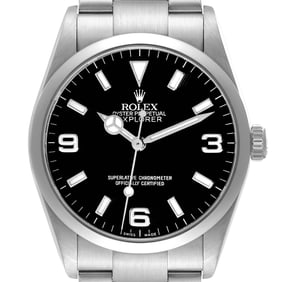 Rolex Explorer I Black Dial Steel