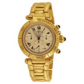 Cartier Pasha Chrono Yellow Gold Watch