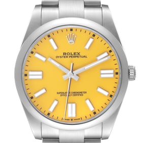 Rolex Oyster Perpetual 41 Yellow Dial