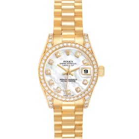 Rolex President Datejust Yellow Gold Mother