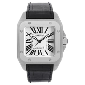Cartier Santos 100 XL Steel White