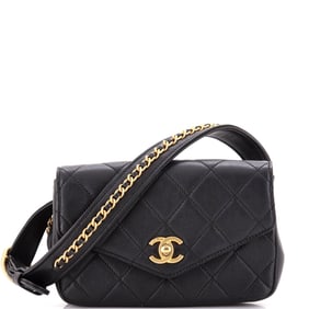 Chanel Chain Envelope Belt Bag Quilted