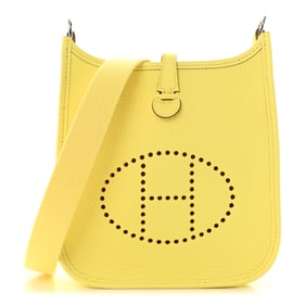 Hermes Taurillon Clemence Evelyne TPM Limoncello