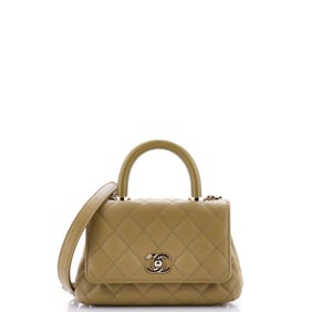 Chanel Coco Top Handle Bag Quilted