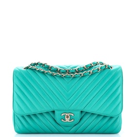 Chanel Classic Double Flap Bag Chevron