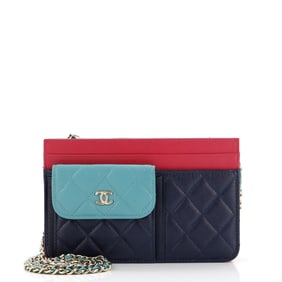 Chanel Tricolor CC Multi-Pocket Wallet on
