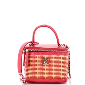 Chanel Take Away Vanity Case Rattan