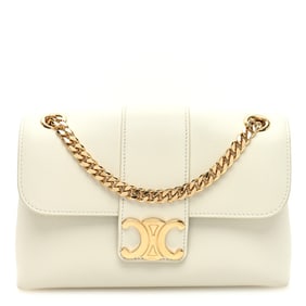 Celine Supple Calfskin Teen Victoire White