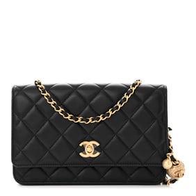 Chanel Lambskin Quilted CC Pearl Crush