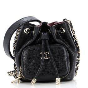 Chanel Business Affinity Drawstring Bucket Bag