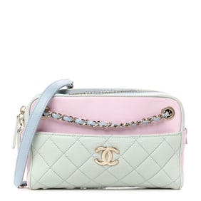 Chanel Goatskin Quilted Tri-Color Medium In