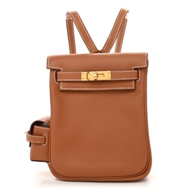 Hermes Swift Kelly Jump Backpack Gold
