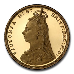 1887 Great Britain Gold Sovereign Victoria