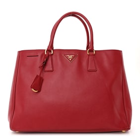 Prada Saffiano Lux Large Tote Fuoco