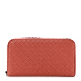 Bottega Veneta Nappa Intrecciato Zip Around