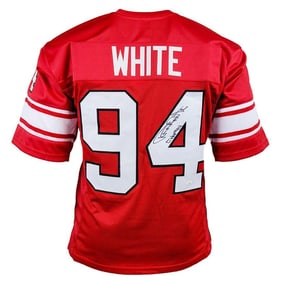 randy white signed maryland red football