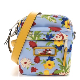 Miu Miu Cordura Bouquet Crossbody Pervinca
