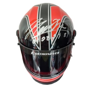 Helio Castroneves Autographed and Inscribed 1/2