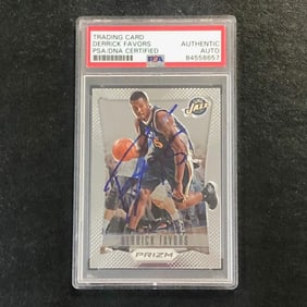 2012-13 Panini Prizm #105 Derrick Favors