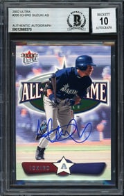 ICHIRO SUZUKI AUTOGRAPHED 2002 FLEER ULTRA