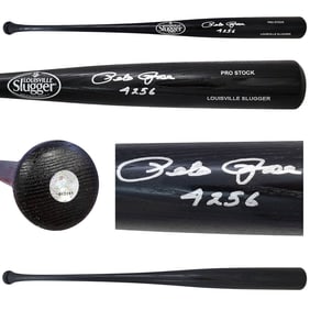 pete rose autographed slugger pro stock