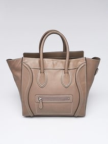 Celine Souris Drummed Calfskin Leather Mini